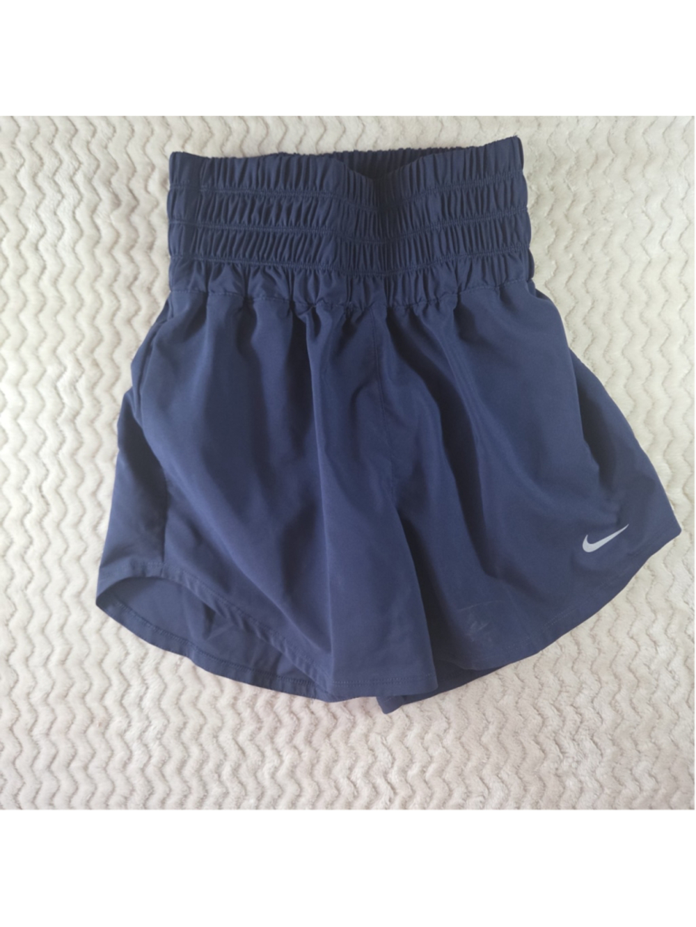 Nike One Dri-FIT Women’s High Waisted Running Shorts Blue Size X-Small